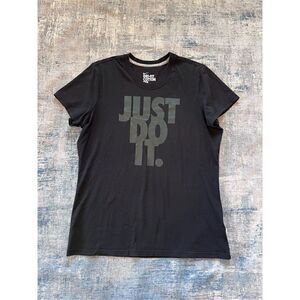 Nike Black Just Do It Short Sleeve Tee Women's XL